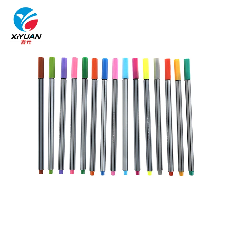 Fancy Design Fineliner Art Marker Attractive Style Long-Lasting Watercolor Pens for Writing and Art
