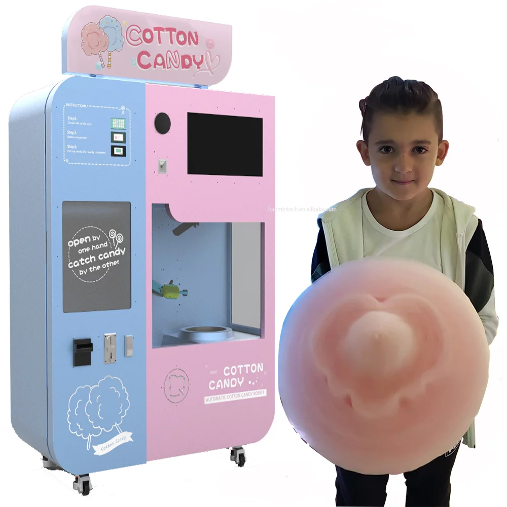 Сладкая вата торговый автомат Автоматическая электрический Cotton Candy машина для производства маршмеллоу без