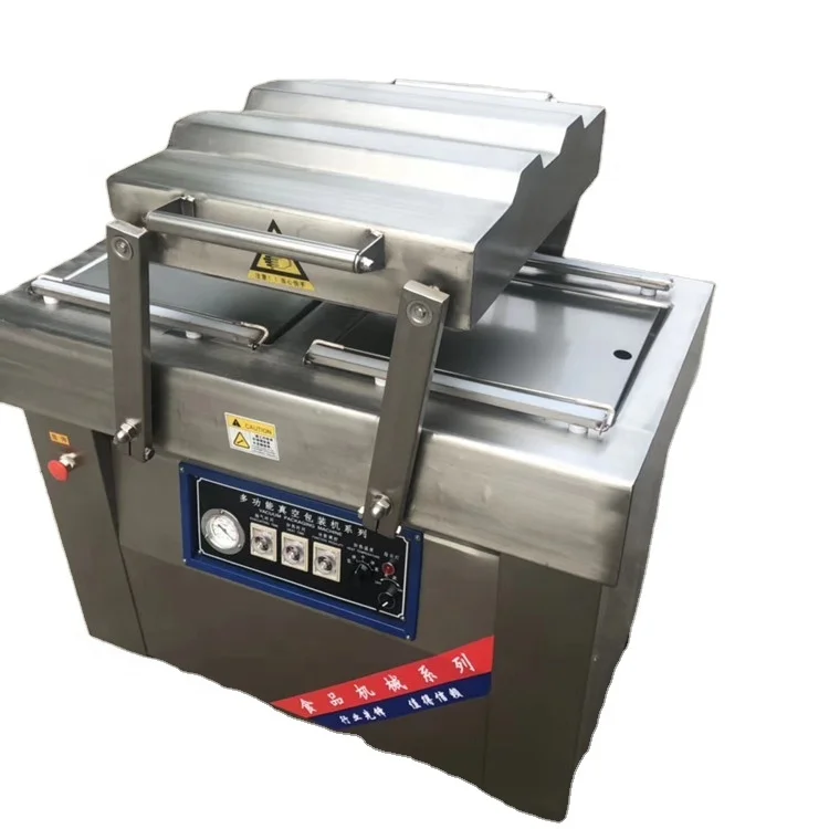 Corn cob vacuum packaging machine / fish fillet vacuum packaging machine/ Double chamber vacuum packaging machines