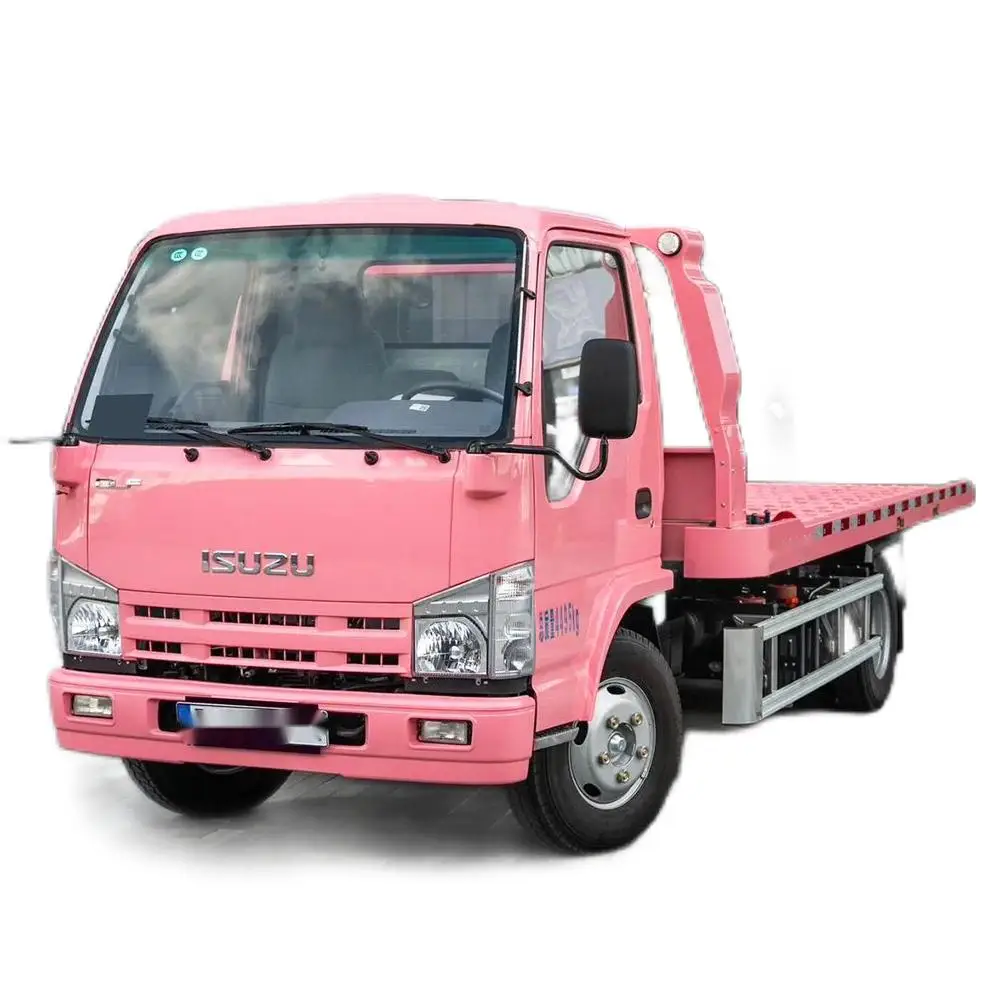 Japanese 4*2 Light Duty JAC ISUZU 5 8 Tons Car Flatbed Wrecker Towing Truck Rollback Road Wreckers Tow Platform Trucks