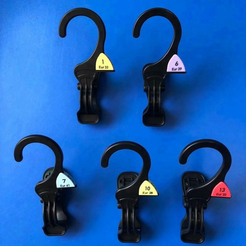 PP plastic socks display hooks hat clips