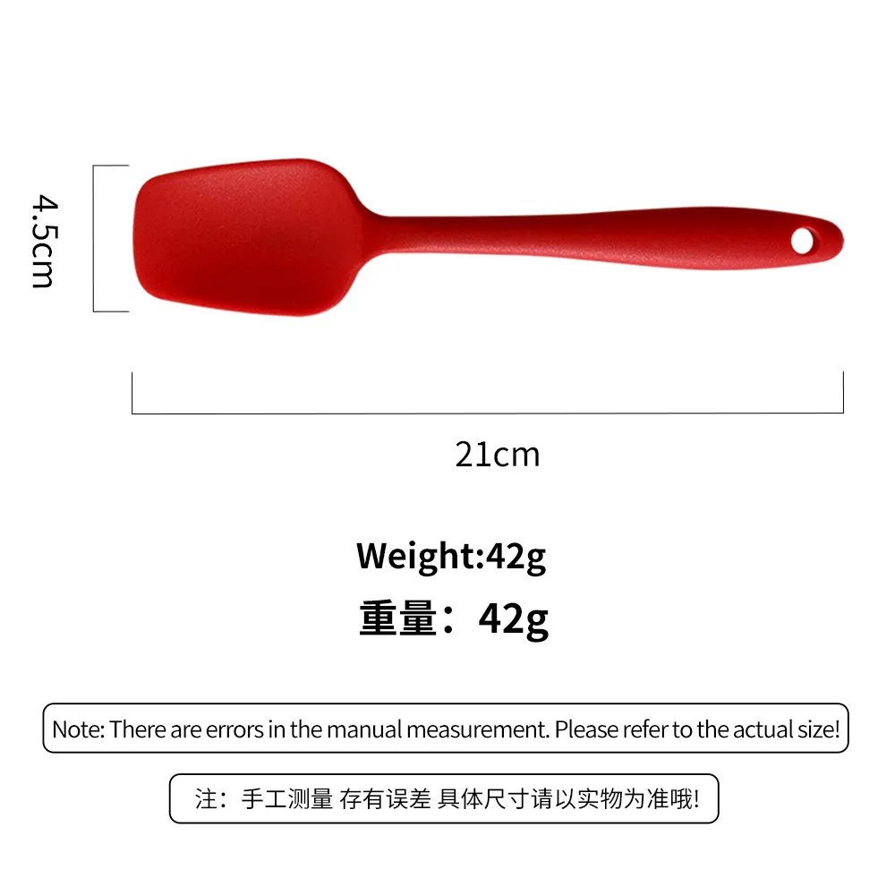 Kitchen Color Silicone Scraper, Heat-resistant And Non Stick Elastic Rubber Scraper