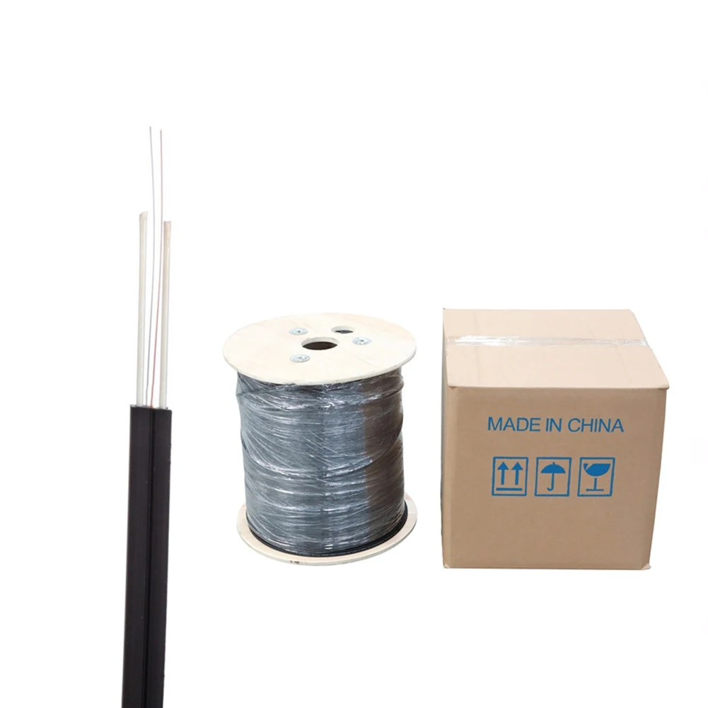 Самонесущая стальная проволока GJXFV FRP G657 FTTH Drop fiber Optica 2 4 1 core внутренний волоконно-оптический кабель в