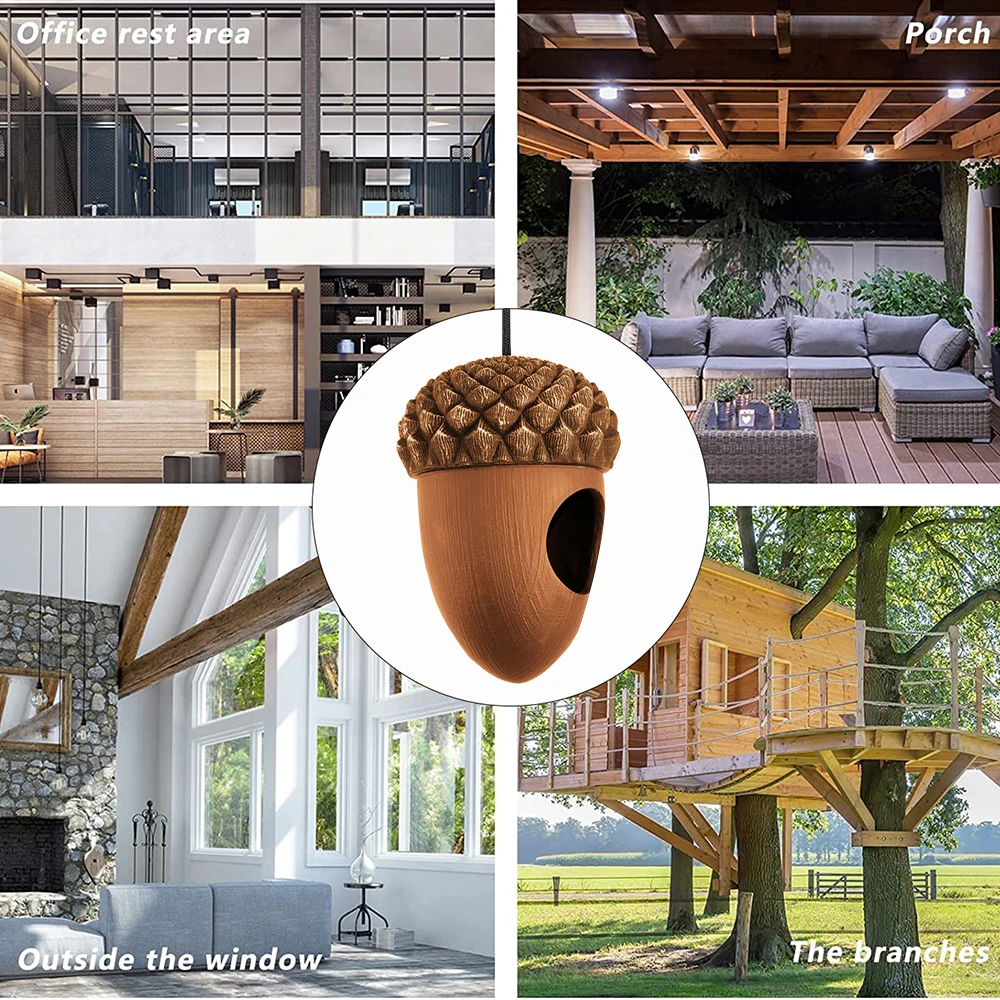 Esschert Design FB532 Customized new design Acorn shape squirrel stopper for wild cute bird feeder for outdoor