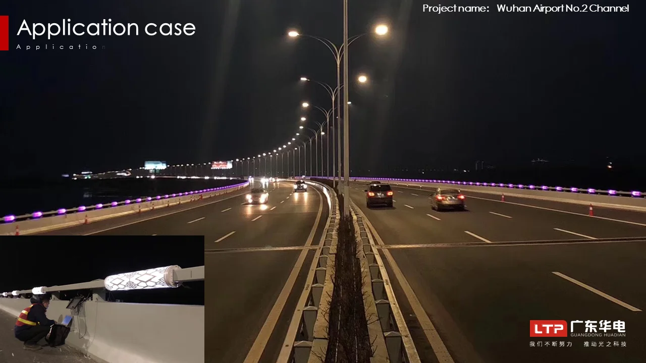 LED Bridge Lighting RGB Outdoor Waterproof IP66 guardrail LGP lamp for world military games of Wuhan