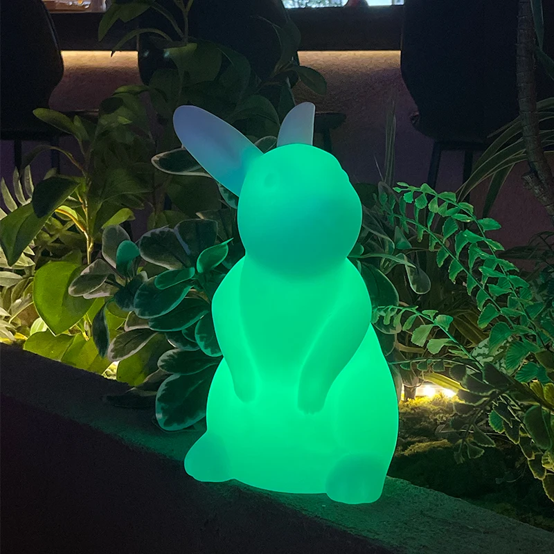 Waterproof moon lamp mesas led Bunny Night Rabbit Lamp for Parks forests under big trees
