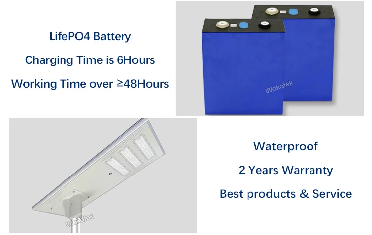 WAKATEK  Superior Quality MPPT Technology Controller 60W All In One Solar Street light
