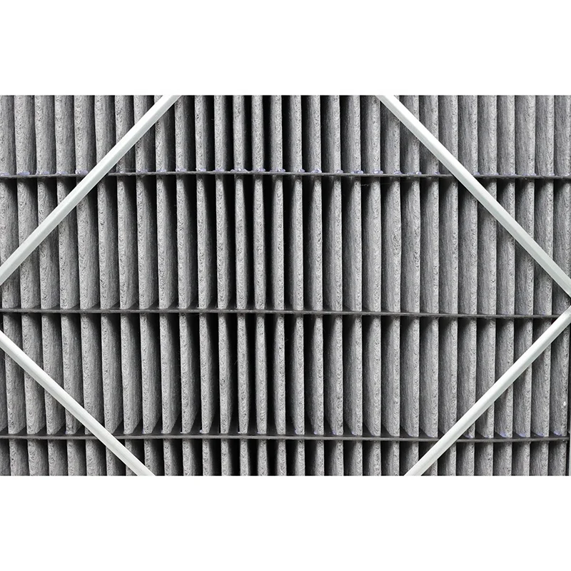 HEPA Chemical Filter Pleat Air Filter Galvanized Frame Pleated Box Filter Chemical Resistance Air Clean Equipment