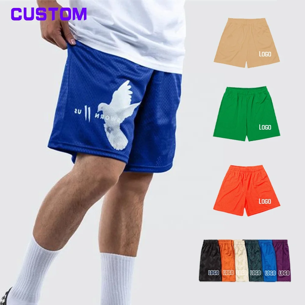 New Fashion Custom Logo Double Layer Gym Mesh Shorts Mesh Fashion Sublimation Powerlifting Shorts For Sports