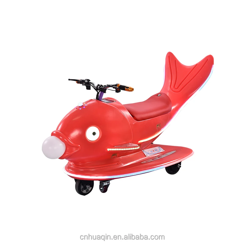 Super Cool Car Rides Outdoor amusement park fish shape ride on car for Children