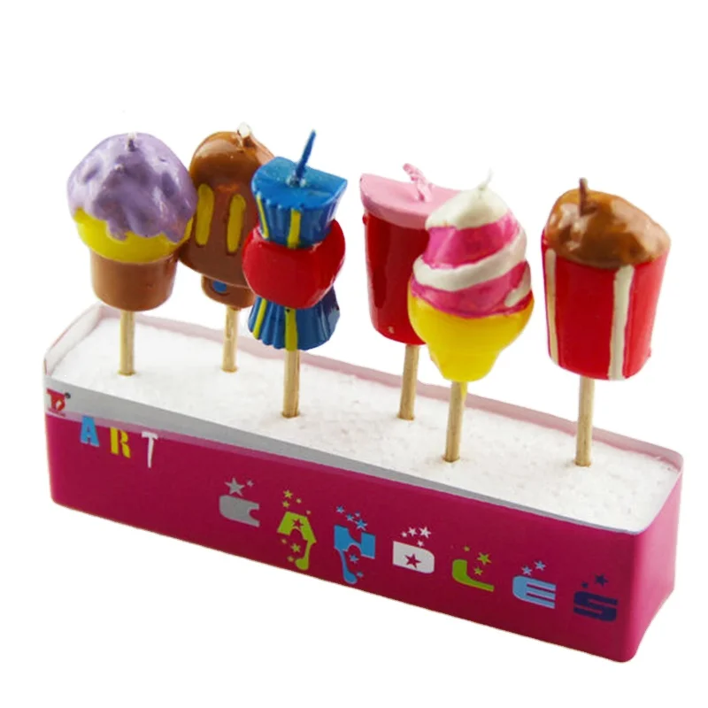 Factory 3D Design Cartoon Birthday Candle For Baby Party