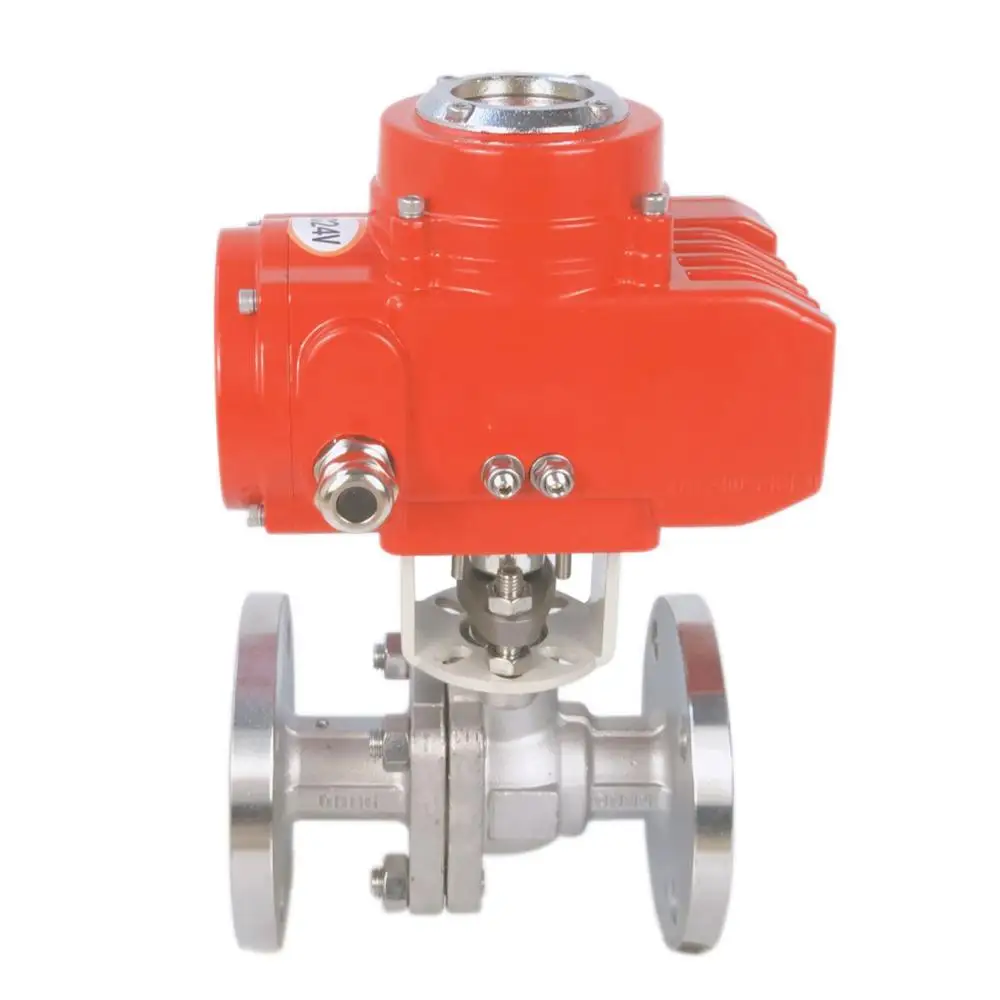 DN25 DN50 DN65 DN 100 floating type stainless steel electric actuated ball valve