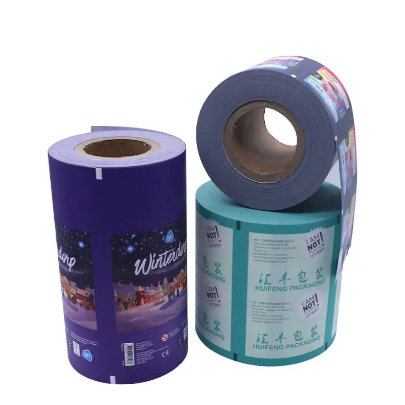 Custom Print 35mm Bopp Pe Flexible Roll Film Laminating Food Packaging packPlastic Roll Film For Kids Toy