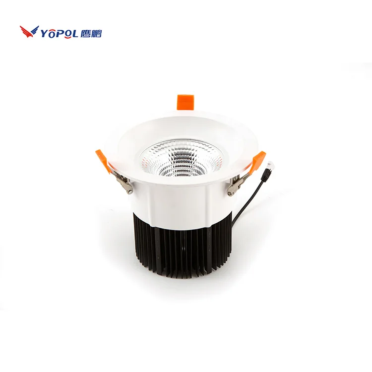 Commercial Down Light 7w 12w 20w 30w 40w 50w 70w Anti Glare Cob Ceiling Recess Dimmable Led Downlight Aluminum Modern 80 50000