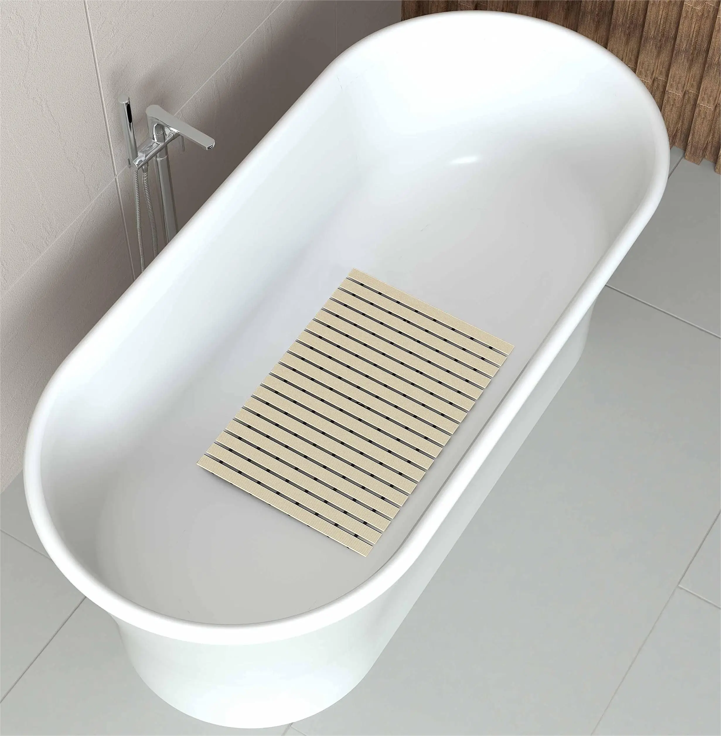 Clean Power 2023 New Fashion Factory Custom PVC Non-slip Bathtub Rugs with Holes Bath Mat