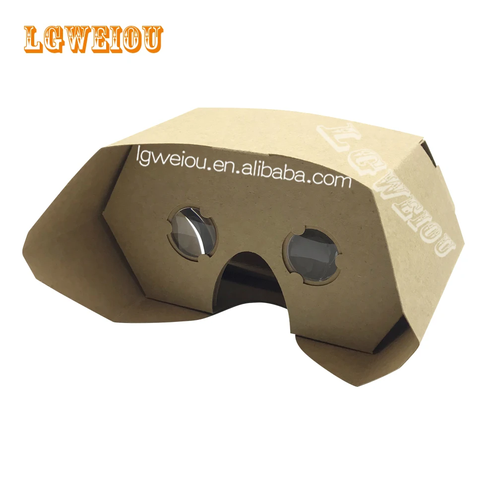 
Newly Flat Design VR Cardboard 3D Glasses Headset VR Glasses kraft Paper promptation gift box 