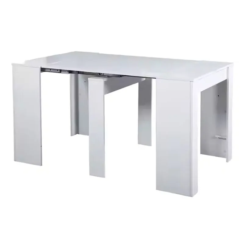New Design Extendable Dining Table Convertible Large Table Wood For Tiny Houses