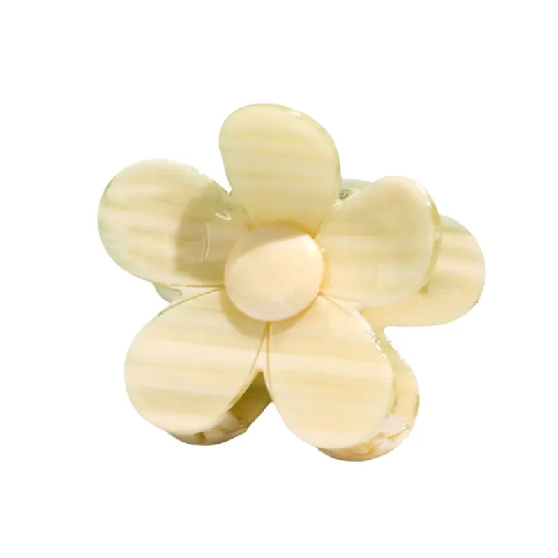 Зажим для волос на заказ с уксусной крупной маргариткой для женщин, причудливый дизайн, эстетичный цветочный Краб для волос, Оптовая продажа, зажим для волос, аксессуары