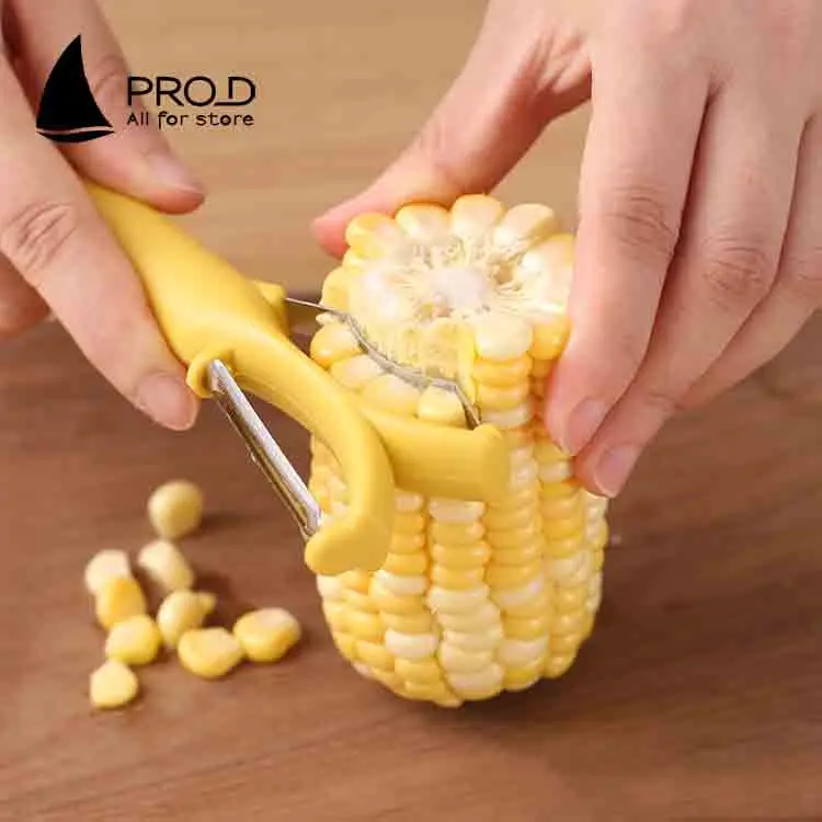 Multifunctional corn threshing potato peeling kitchen double-head fruit and vegetable peeling planer