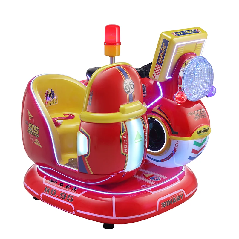 New amusement machine kiddie ride coin operated didi parent-child double motorcycle kids ride commercial video game machines