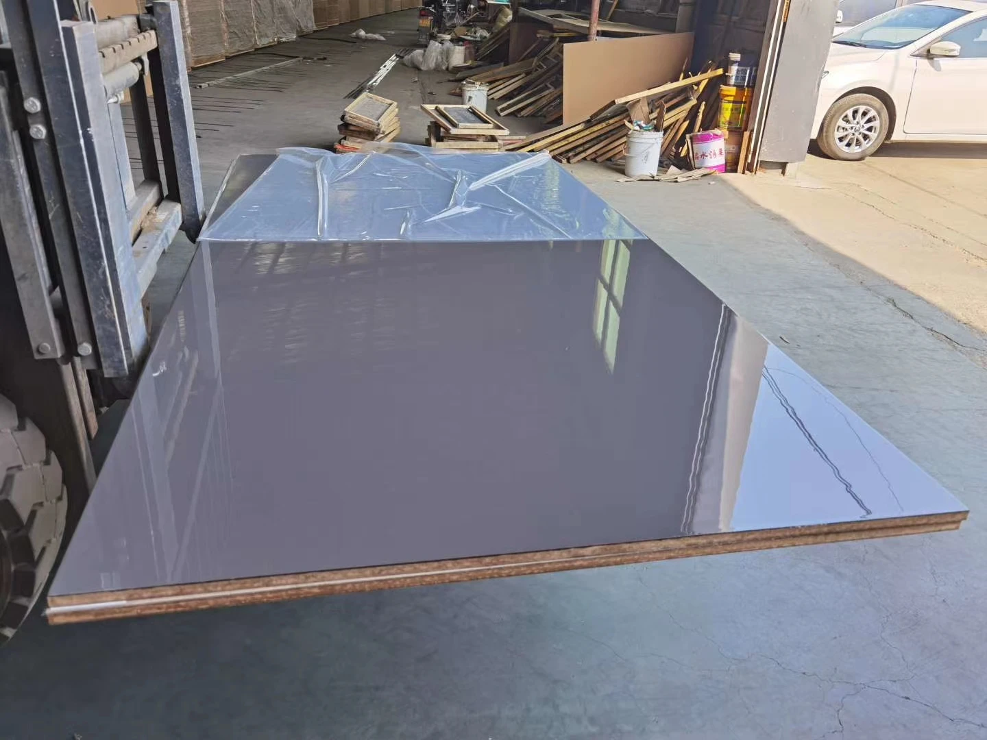 High quality wood grain color mdf board 18mm melamine laminated mdf