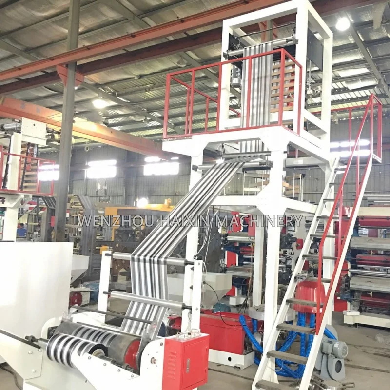 High technology durable double color hdpe blown film extrusion machine