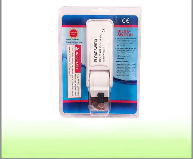 Automatic Electric Water Pump Float Switch DC Bilge Pump Switch Flow Sensor