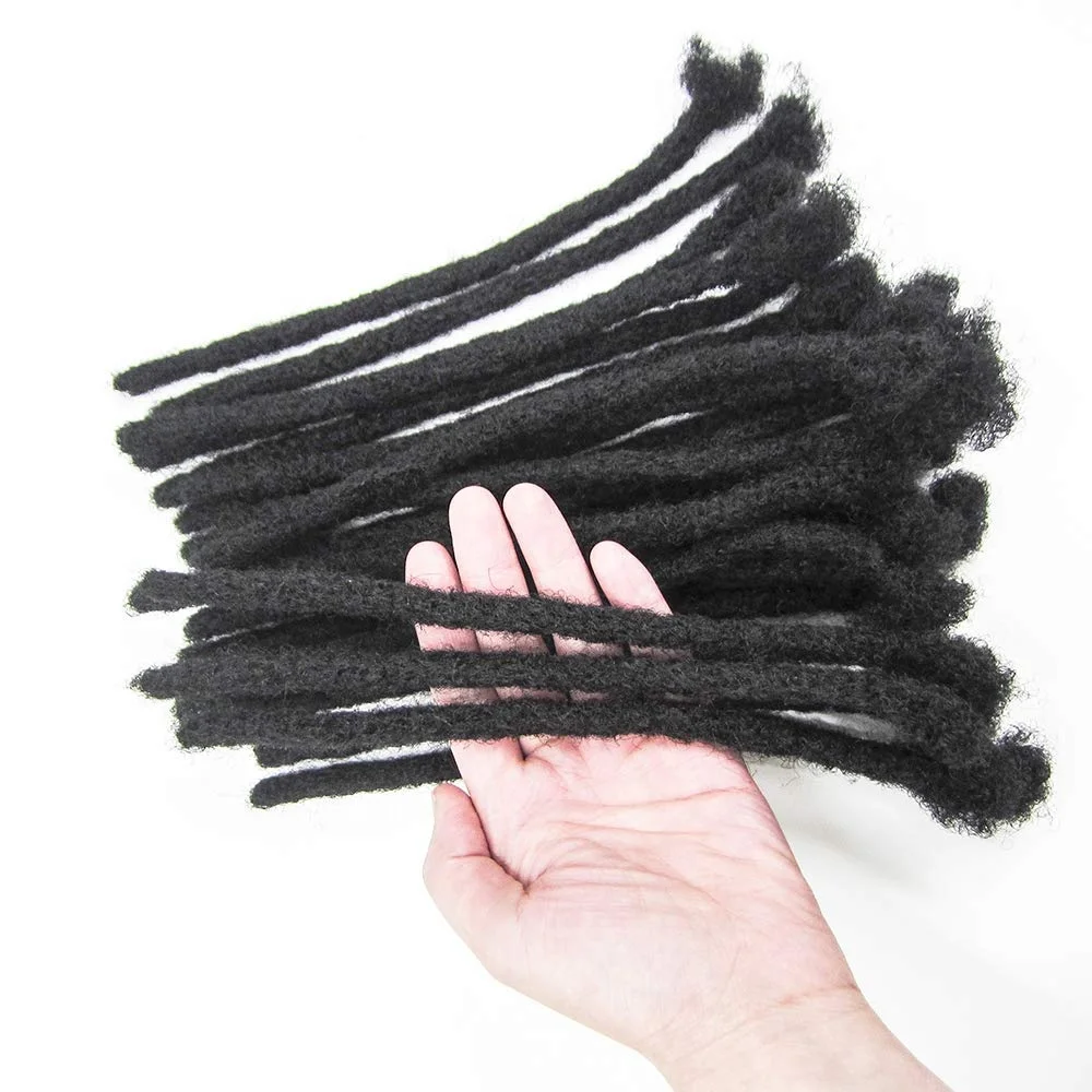 Whosale Price Human Hair Microlocks Sisterlocks Dreadlocks Extensions Full Handmade (Width 0.4cm) 100% Human Hair