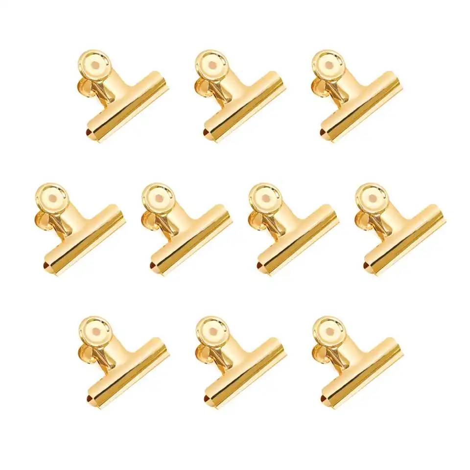 Metal school office stationery letter clips paper file clips spring binder clip