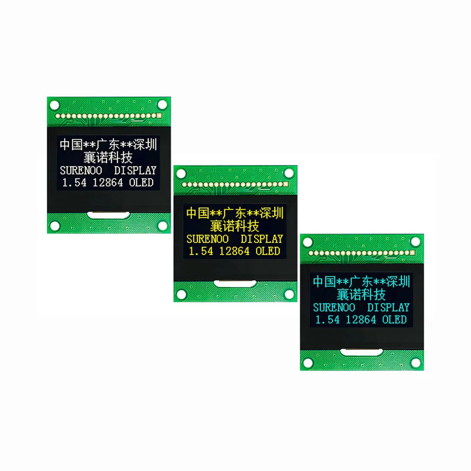  Реальный OLED-дисплей 1 54 дюйма 12864 128*64 SSD1305 SSD1309 Параллельный Последовательный графический ЖК-модуль SPI I2C IIC дисплей LCM экранная