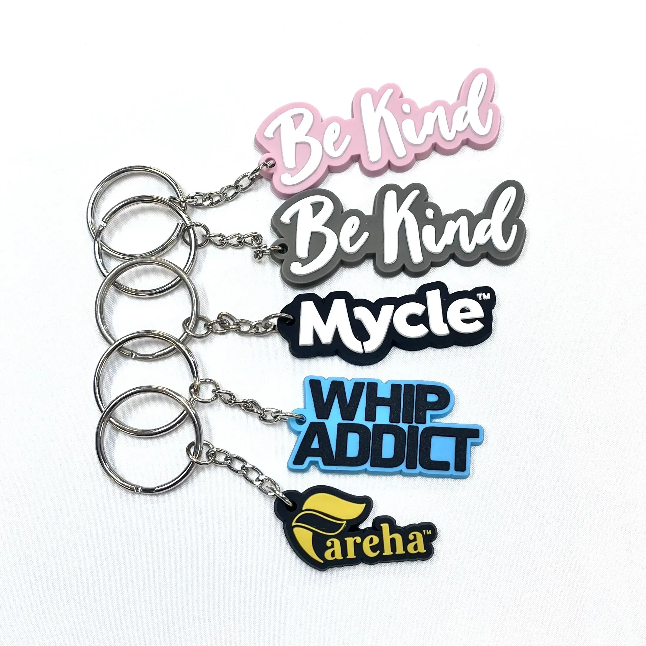 Manufacturer Custom Logo Soft 2D 3D Keychain OEM Made pvc Keyring Cute Rubber PVC Anime Key Chain