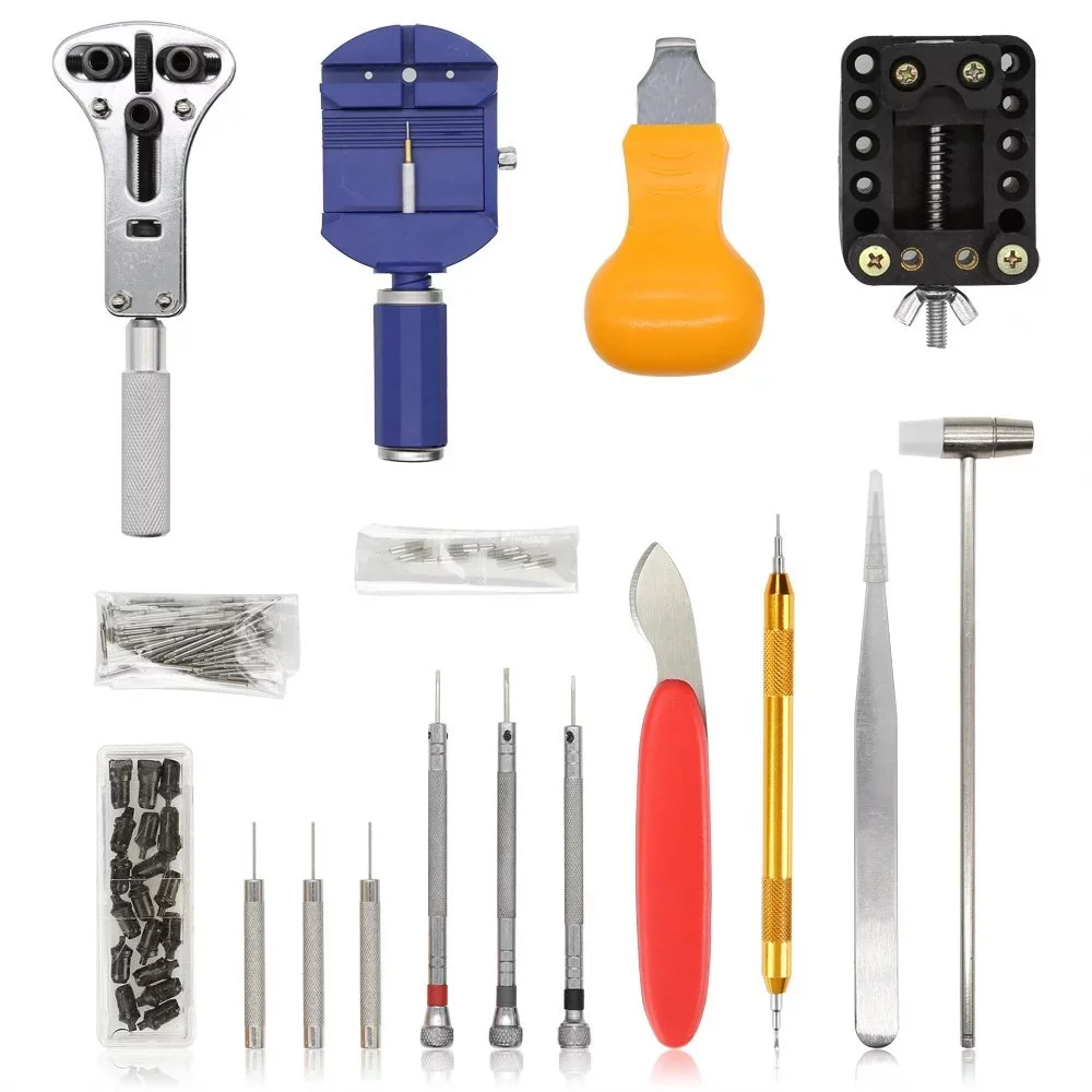 147 PCS Watch Repair Kit Profession Watchmaker Tools Set with Screwdriver Spring Bar Opener Remover