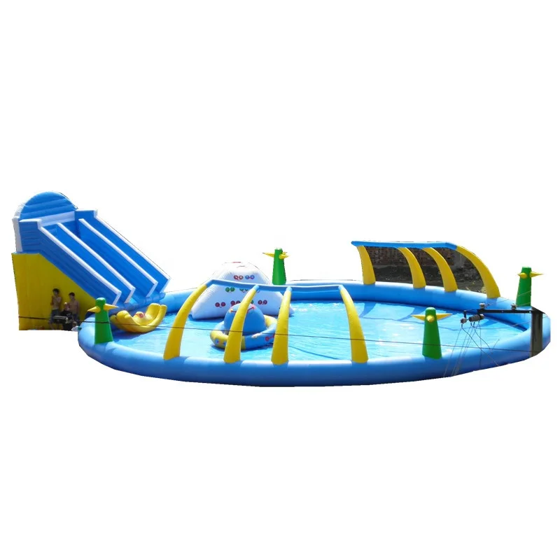 Коммерческие надувные Осьминог водная горка с бассейном наземный бассейн аквапарк для продажи