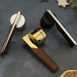 European style straight bar hardware lever door handle lock interior aluminum door handles