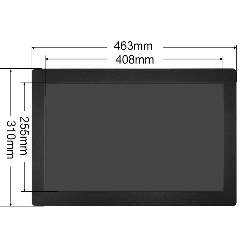 VESA embedded mount 19.2 inch Snap-in Lcd Monitor Non Touch for industrial display with VGA HD-MI cable Metal casing TFT