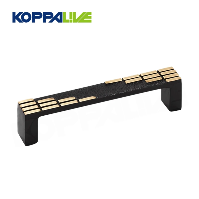 Koppalive Black Antique Brass Cabinet Handles Door Pull Drawer Knobs Handles Gold Dresser Pulls Kitchen Cupboard Handle 128mm