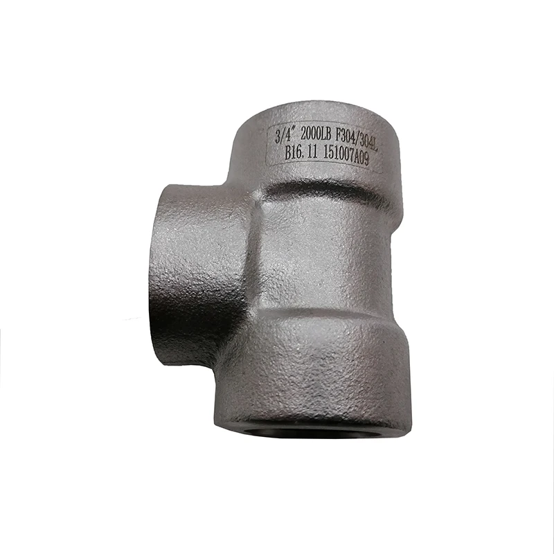 ASME B16.11 Stainless Steel Forged Tee High Pressure 3000LB S32205 for Connection of Pipes-Premium Pipe Fittings