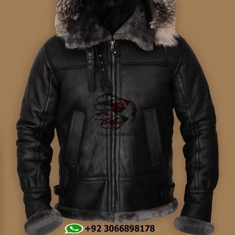 Winter Mens Leather Coat Warm leather coats