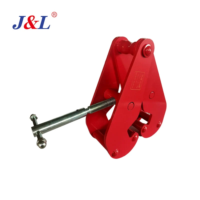 Julisling clamp beam i shape and h shape style heavy duty clamp trolley hoist lifting 1t 2t 3t 5t 10t customized
