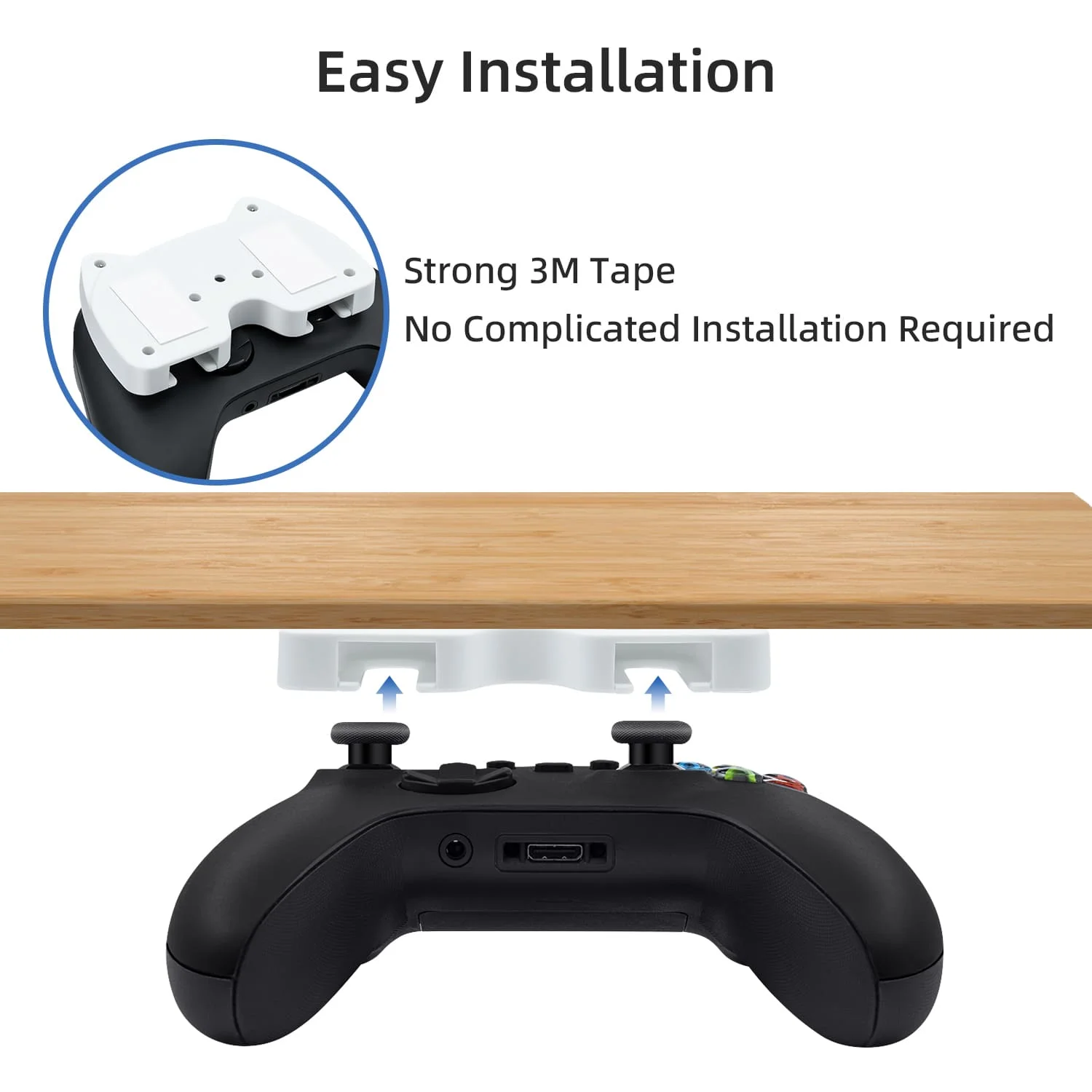 Under Desk Stand for Xbox Series S/X controller holder storage for Xbox elite 1 Gamepad Bracket Stand under table for Switch Pro