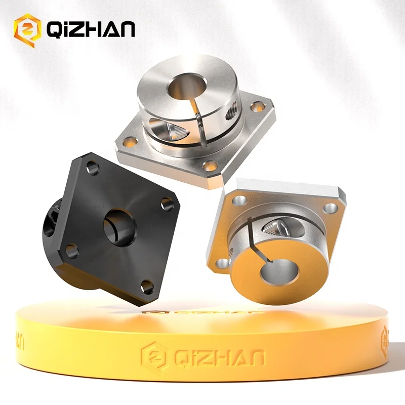 80mm Rigid Flange Coupling Inner Bore 23mm Clamp Tyre with Keyway Marine Propeller Shaft Coupling Flange Connect the Gearbox