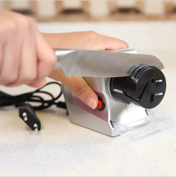 Electric knife sharpener household plug-in power sharpener automatic fast kitchen sharpening stone