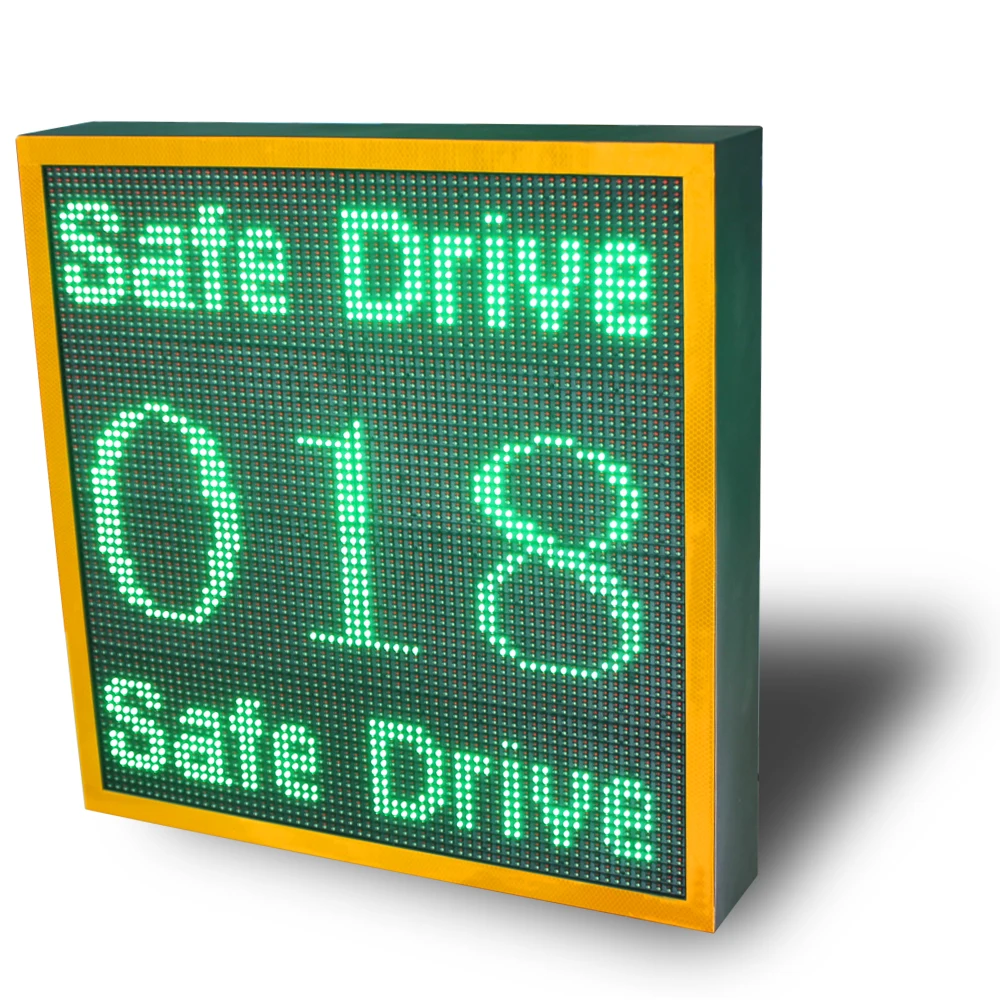 Solar LED Traffic Vehicle Activated Remote Control LPR Radar Speed Limit Sign