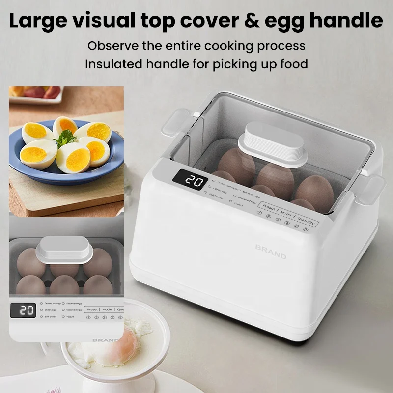 2024 New Kitchen Appliances 6 eggs boiler Digital Multifunctional Cooker With Smart Touch Electric Egg Boiler