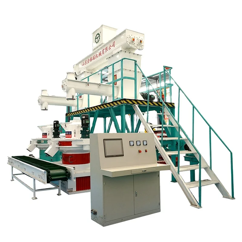 CE 2000kg/h Ring Die Wood Pelletizer Pellet Plant Biomass Granule Making Machine Price Wood Pellets Machine Wood Pellet Mill