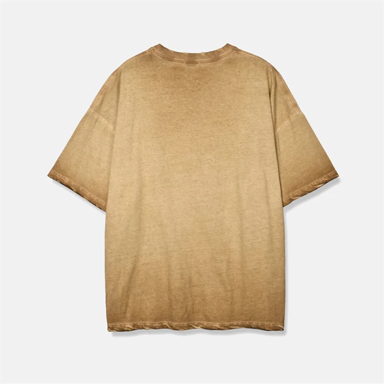 Custom Mens Crewneck 100% Cotton Men Blank Plain Wash oversize tshirt 220 Gsm Washed Heavy Vintage T Shirt