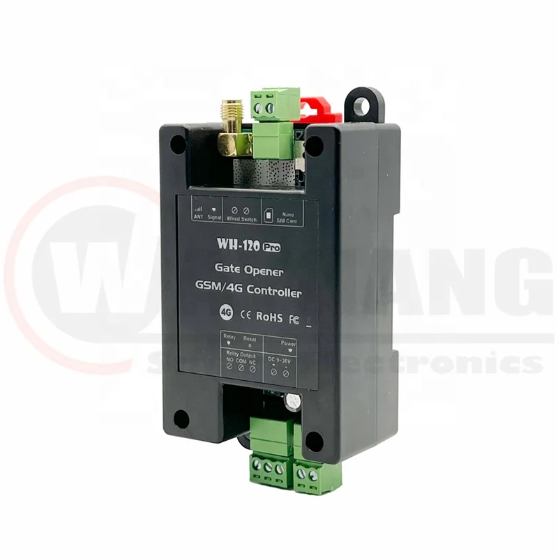 New Model 4G Remote Control Relay Switch 4G Sim Card Mobile Phone Control GSM Door Lock GSM Gate Controller WH-120 PRO