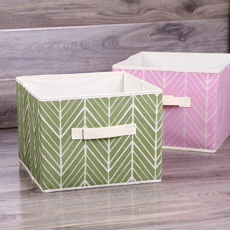 Non-woven Cloth Box Square Cloth Art Box, no cover cotton linen thickened storage box, Oxford cloth box
