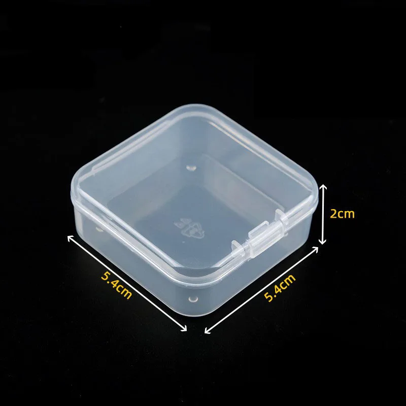 Transparent multi sizes plastic boxes wholesale custom mini jewelry storage box portable pill travel container