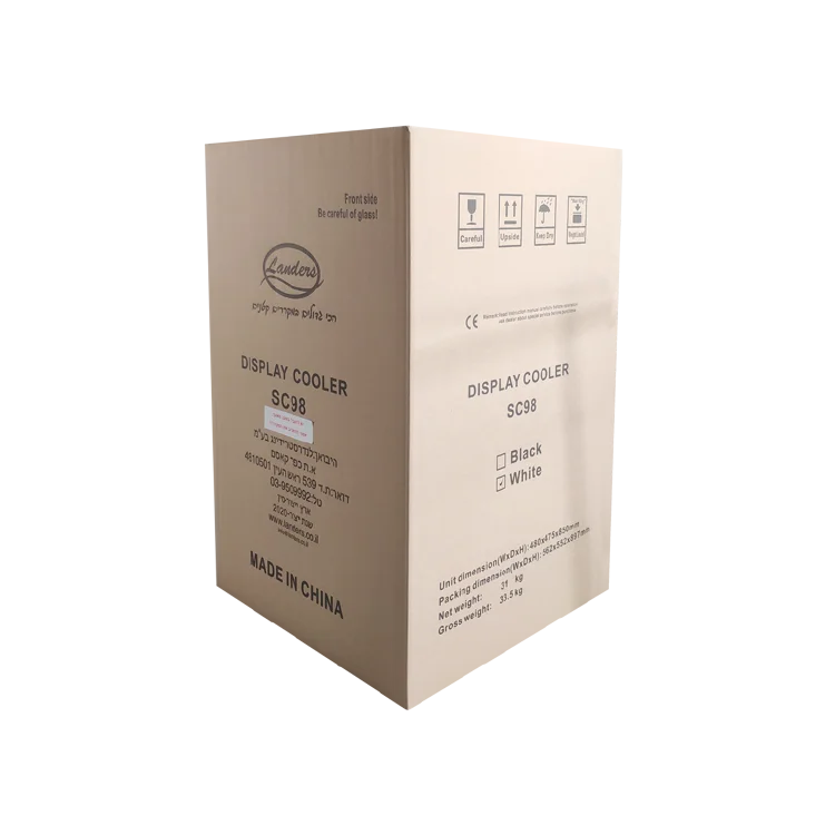 MEISDA SC98 98L home Wooden shelf wine cooler glass door wine commercial display fridge